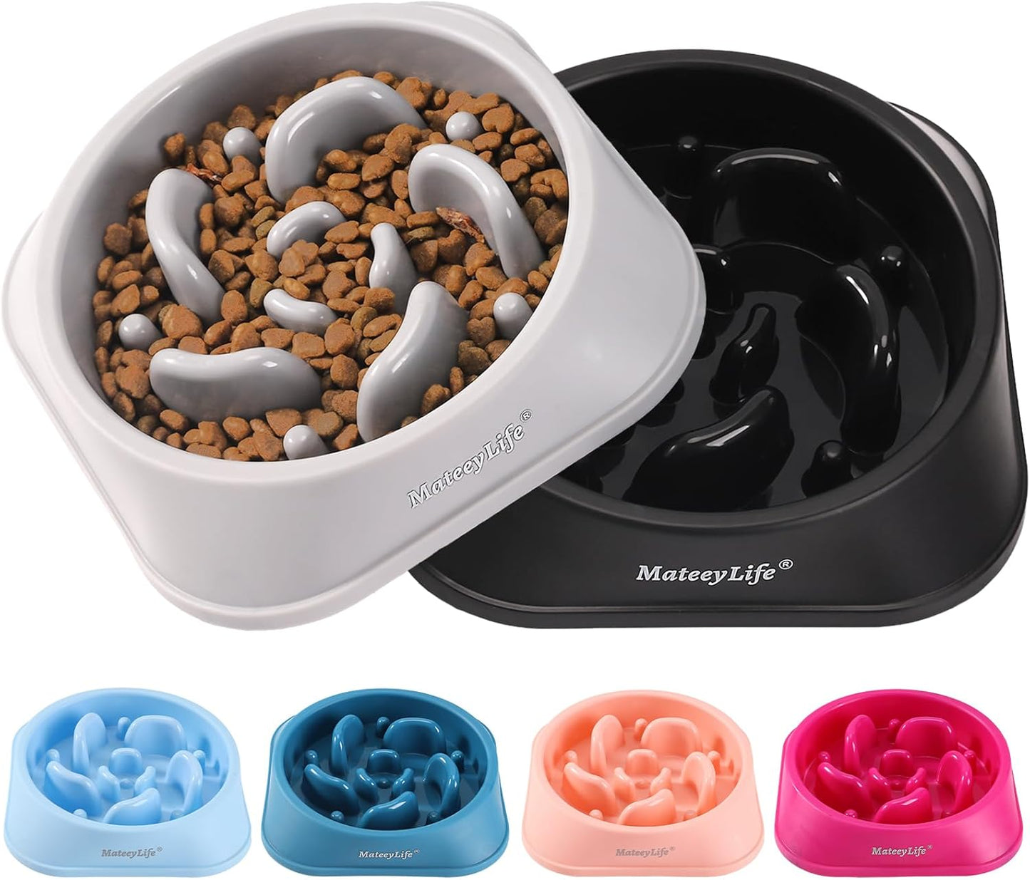 Slow Feeder Dog Bowl Medium Size