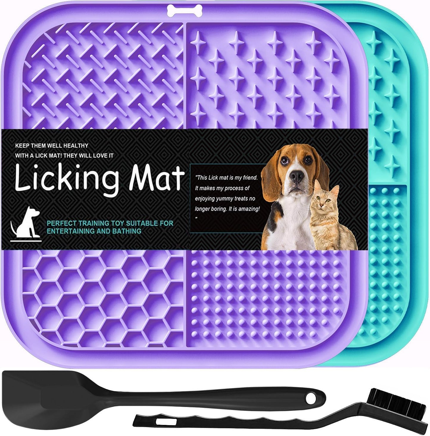 2 PCS Licking Mat for Dogs